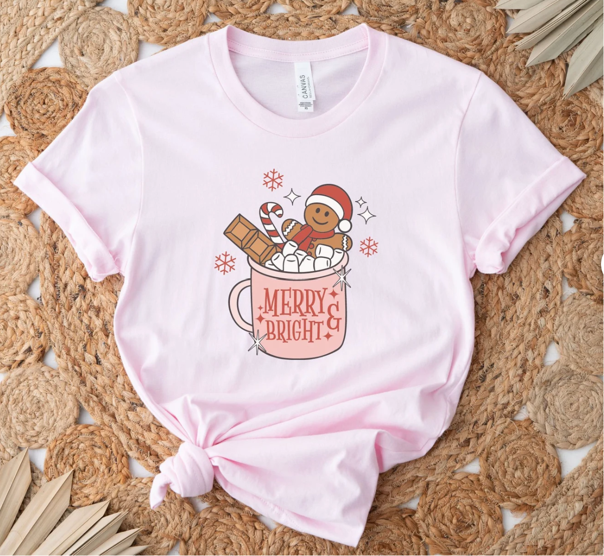 Merry & Bright, Gingerbread Holiday Tee