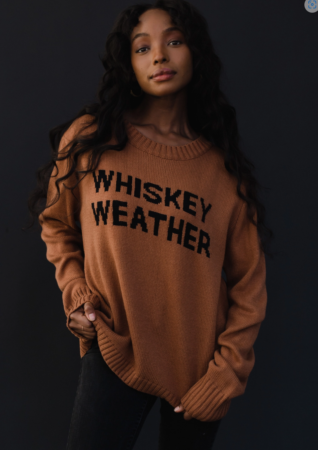 Cozy Whiskey Weather Sweater